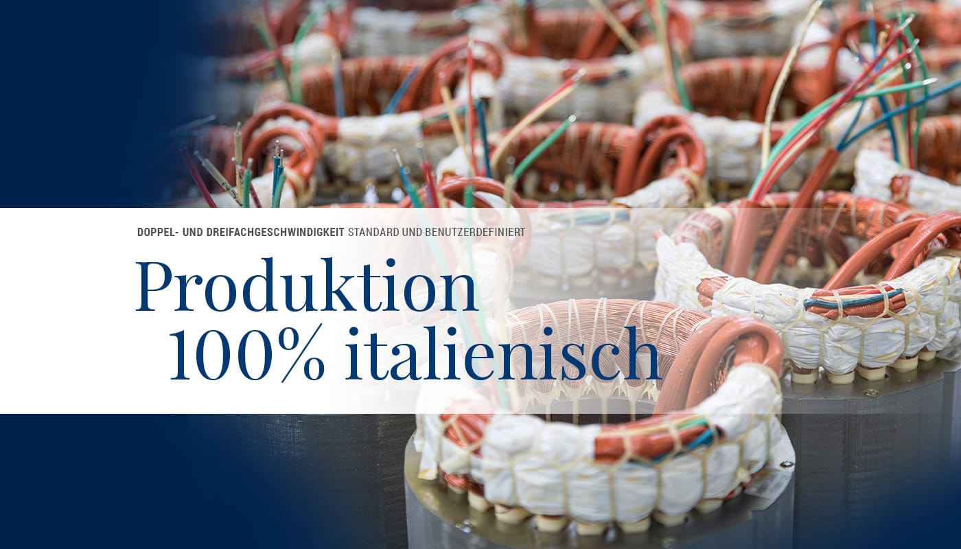 Standard- und kundenspezifische Motoren mit zwei und drei Drehzahlen